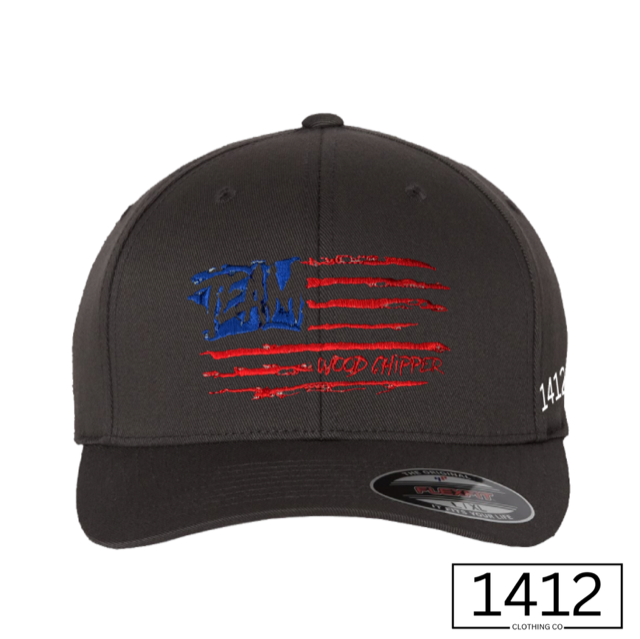 "TEAM WOOD CHIPPER RWB FLAG"