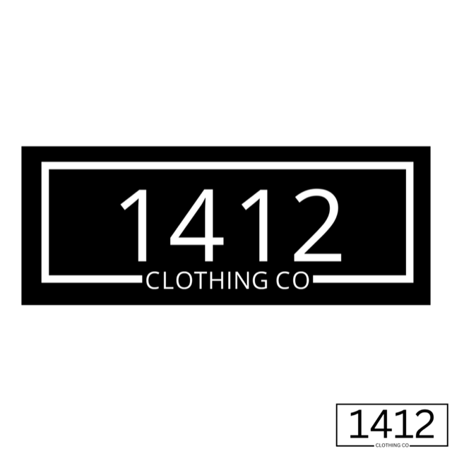 "1412 LOGO STICKER"