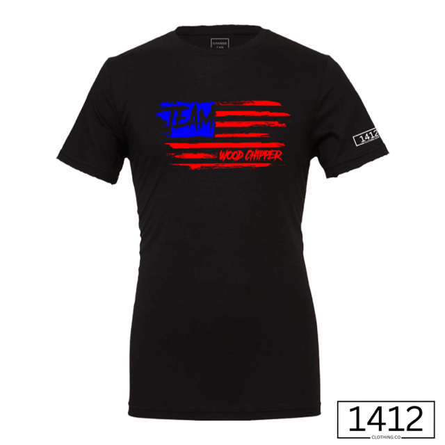 "TEAM WOOD CHIPPER RWB FLAG"